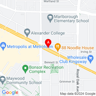 Kingsway & Nelson Ave location map
