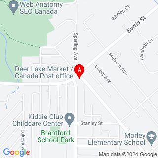 Sperling Ave & Oakland St location map