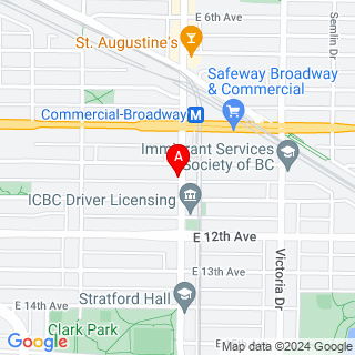 E Broadway & Commercial Dr location map