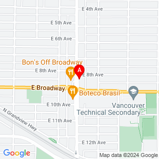 Nanaimo St & E 8th Ave location map