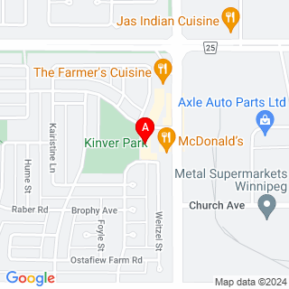 Keewatin Street & Kinver Ave location map