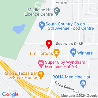 Southview Dr SE & 13 Ave SE location map