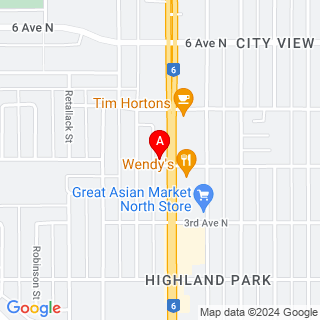 Albert St & 4th Ave N location map