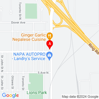 Winnipeg St & 6 Ave N location map