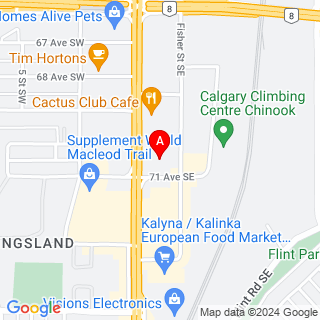 Macleod Trail SE & 71 Ave SE location map