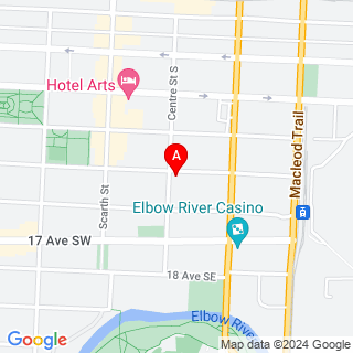 14 Ave SE & Centre St S location map