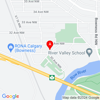 Bowview Rd NW & Bowmont Crescent NW location map