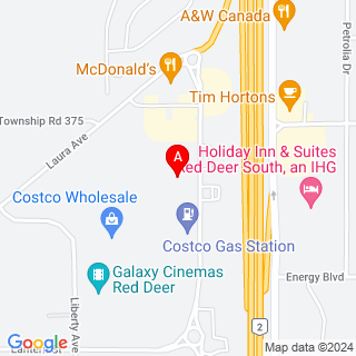 Leva Ave & Waskasoo Ave location map
