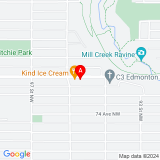 76 Ave NW & 96 St NW location map