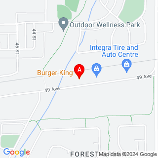 49 Ave & Golf Course Rd location map