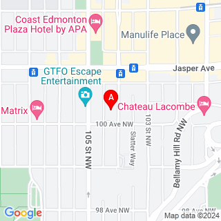 104 St NW & 100 Ave Nw  location map