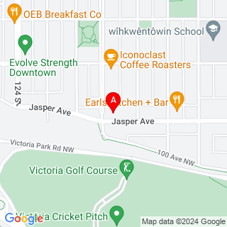 Jasper Ave & 121 St NW location map