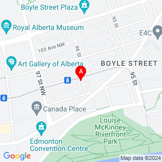 96 St & 102 Ave location map