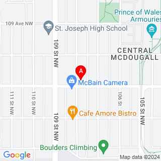 107 Ave NW & 108 St NW location map