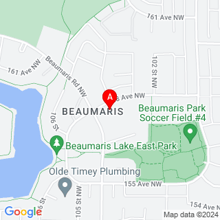 158 Ave NW & Beaumaris Rd NW location map