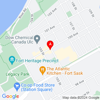 100 Ave & 104 St location map