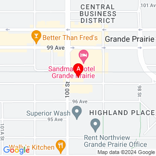 100 St & 97 Ave location map